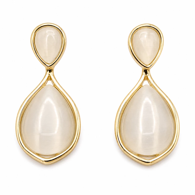 avid-quartz-earrings-1 گوشواره آوید کلیو سنگ کوارتز طبیعی ساخت تایلند با رنگ ثابت و ضد حساسیت نمای اصلی