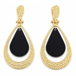 گوشواره دلارام کلیو فول نگین اتریش ساخت تایلند با رنگ ثابت و ضد حساسیت نمای اصلی