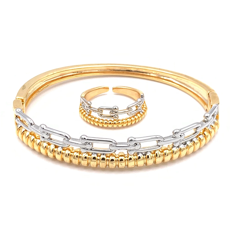 tiffany-bracelet-ring-set-2 دستبند و انگشتر زنانه آبکاری طلا